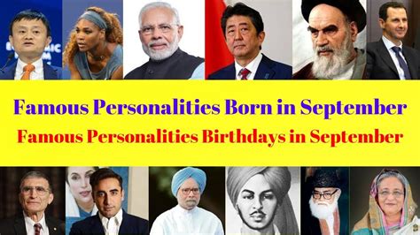 famous birthdays in september|famous personalities born in september.